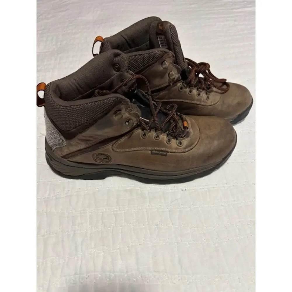 Timberland PRO Work Boots Men’s Size 9.5 Brown Leather Lace‑Up Heavy Duty